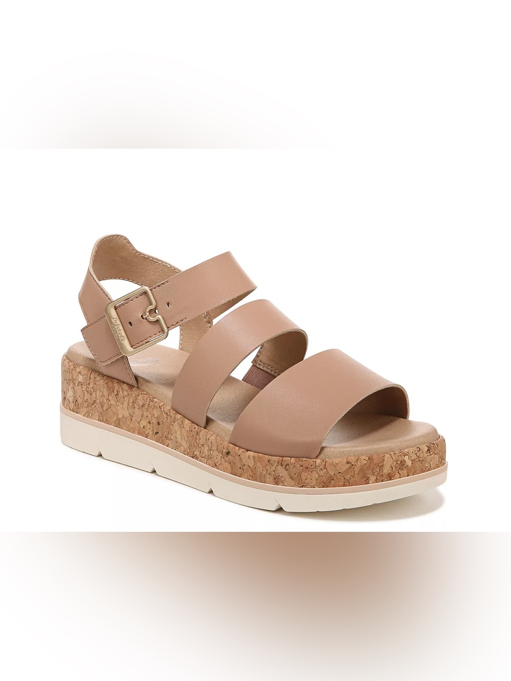 Dr. Scholl’s Women’s Once Twice Platform Sandal in Tawny Birch Sz 10